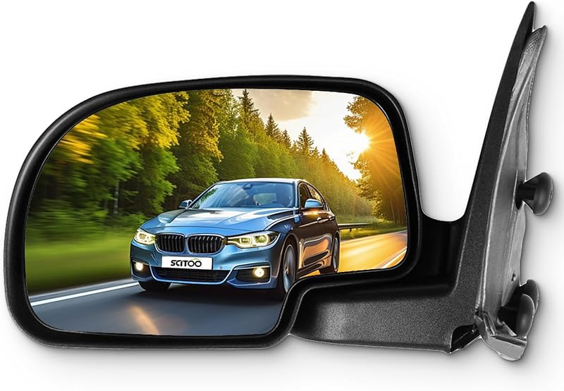 Retrovisor externo esquerdo SCITOO para Chevrolet Silverado, Suburban, Tahoe e GMC Sierra, Yukon – 1 unidade