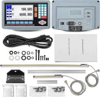 2-Axis DRO Digital Readout Linear Scale Encoder Kit 200mm+950mm