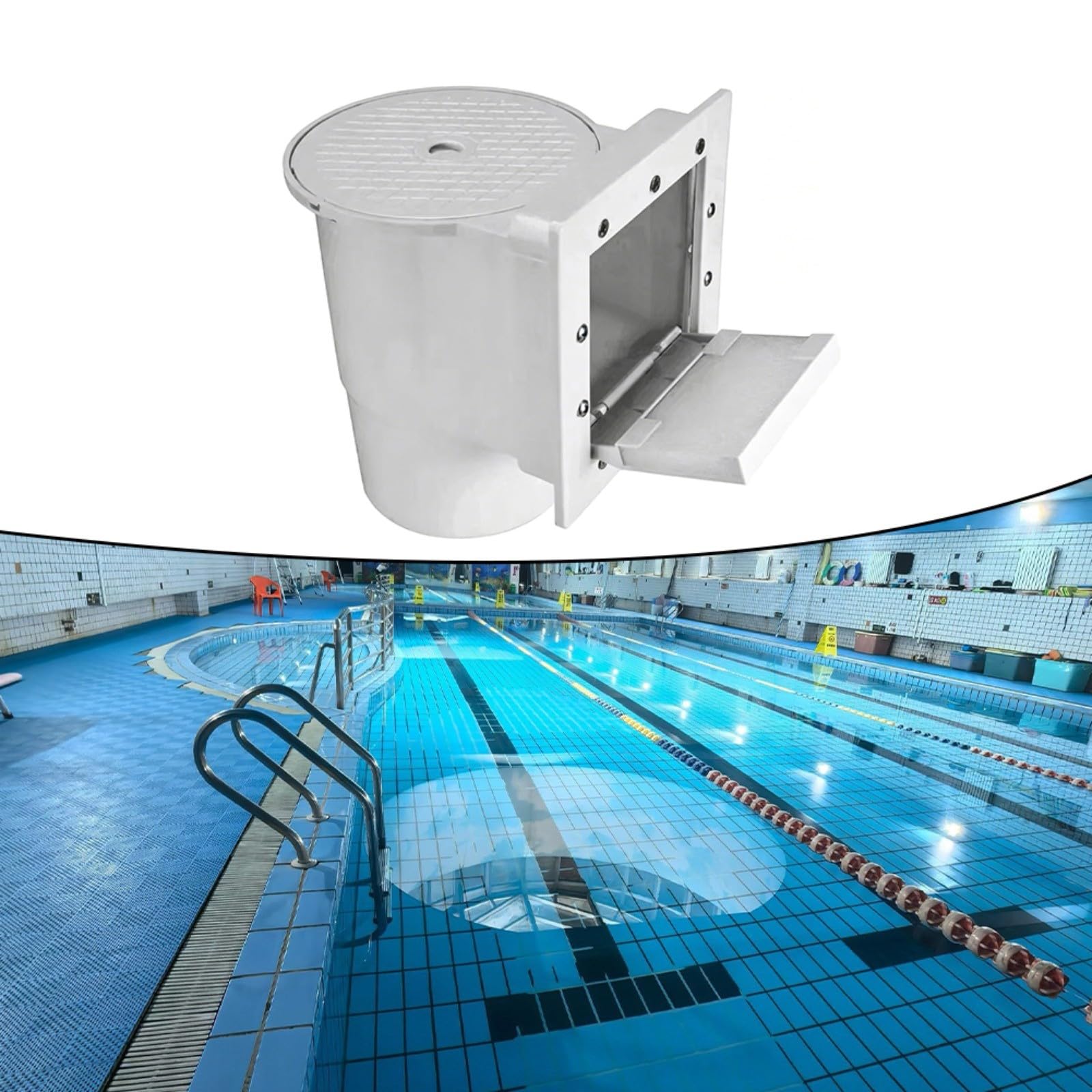 Colector flotante automático de la hoja del skimmer de la piscina con el sistema incorporado del filtro de la pared para el mantenimiento en tierra y sobre la tierra de la piscina