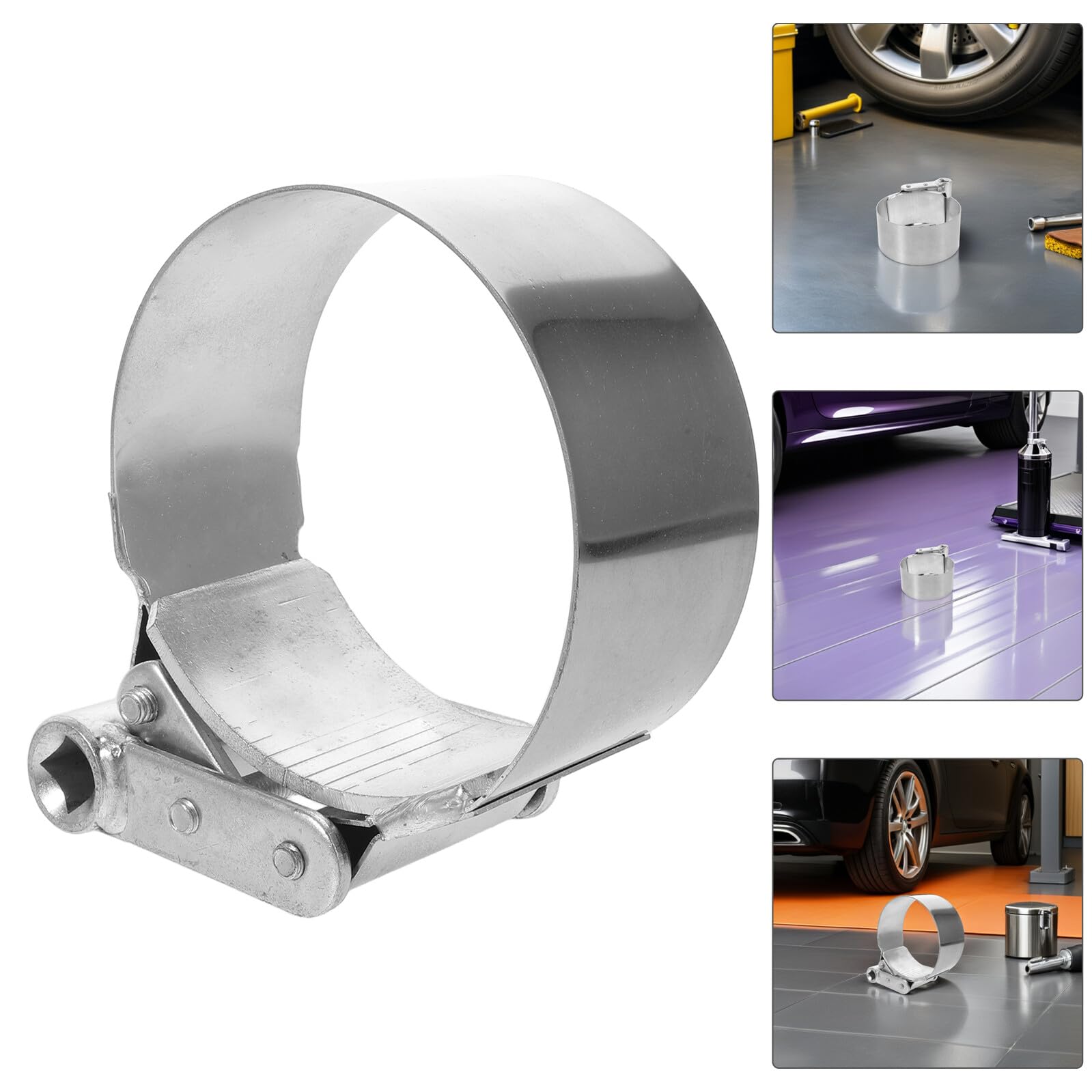 Zerodeko Clé à Filtre Réglable en Fer Carré 1/2 pour Filtre à Carburant Diesel, Poignée Ergonomique Antidérapante, Outil pour Réparation Automobile et Maintenance