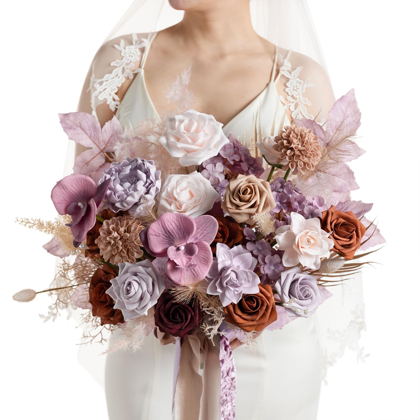 Orange And Purple Wedding Flowers A