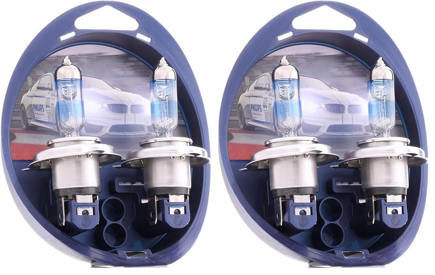 Philips MT-PH 12342RVS2 RacingVision Bombilla para Faro de Coche, H4, 2 Piezas (Paquete de 2)