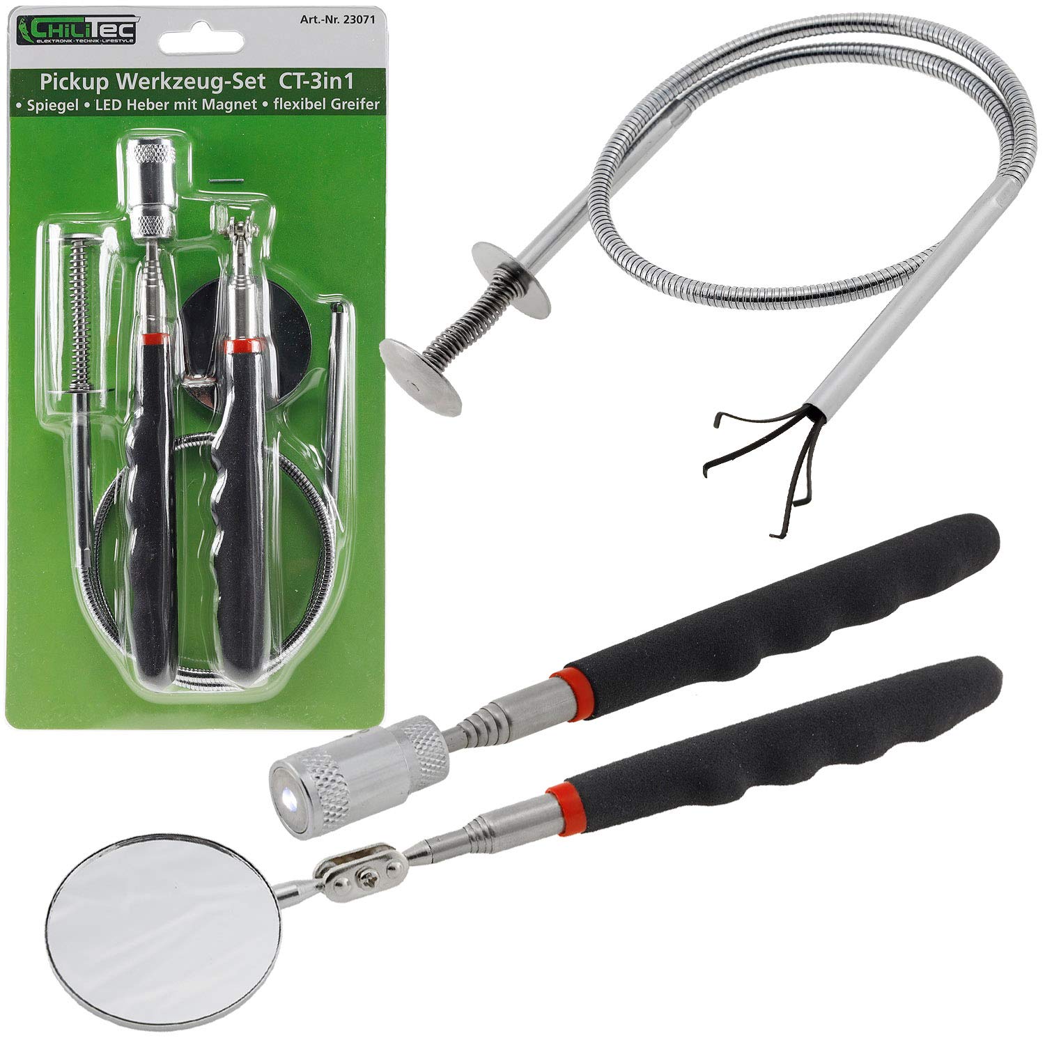 Set Di Sollevatori Magnetici Telescopici Magnetici Per Auto, Specchio - Foto 4