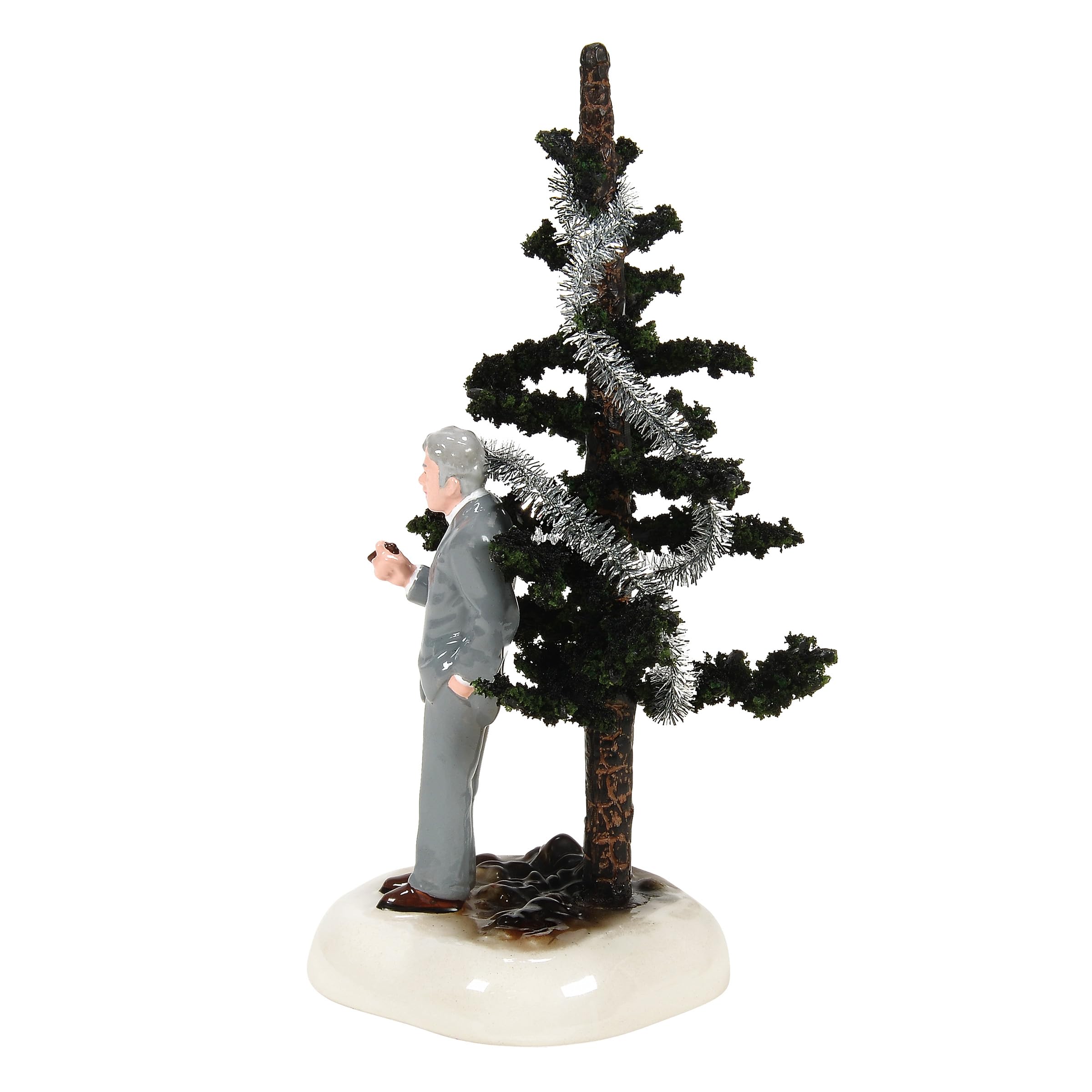 Department 56 Original Snow Village National Lampoon's Christmas Vacation Onkel Lewis Ugly Tree Figur, 17 cm, mehrfarbig