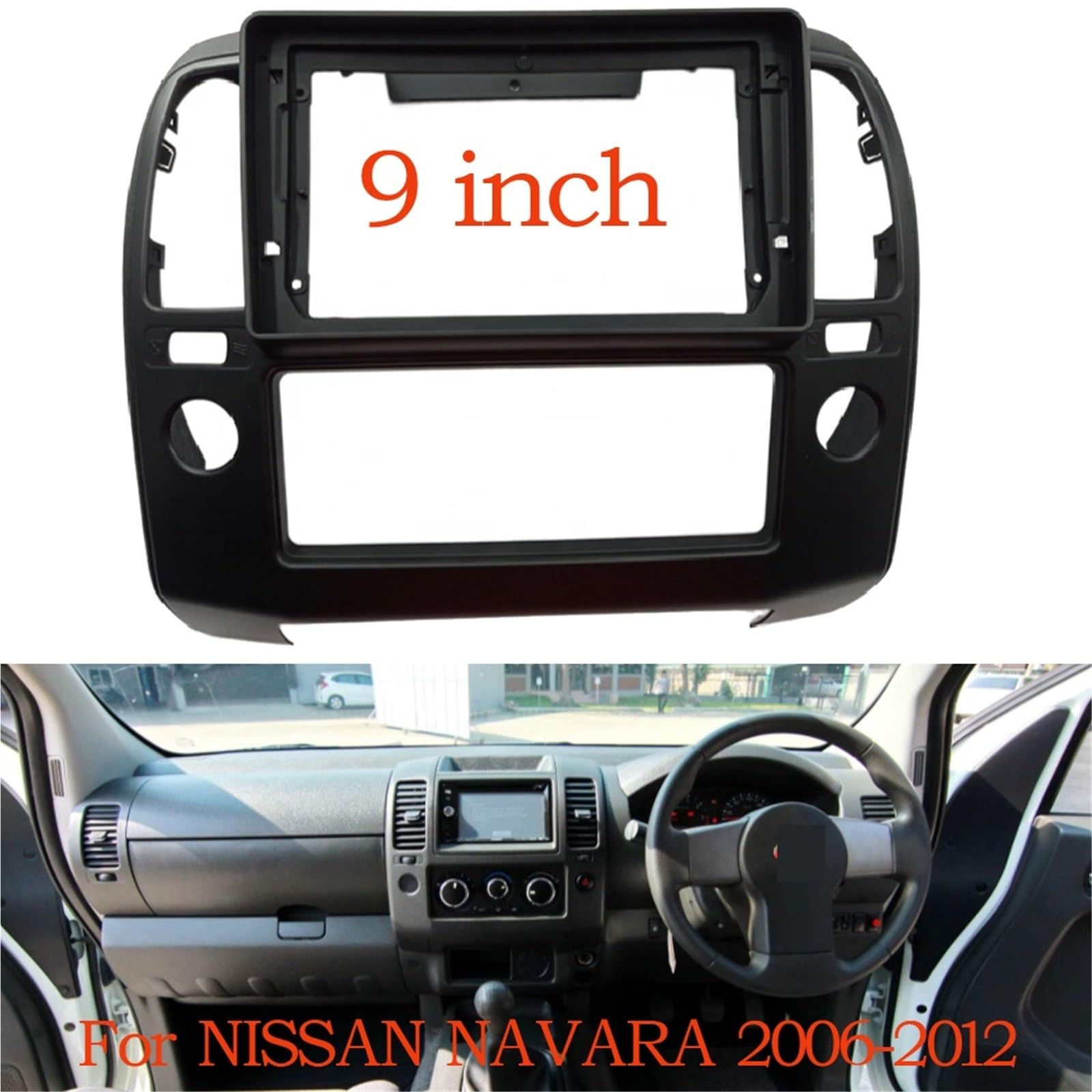Samochodowe ramki montażowe Pasuje do Nissan Navara 2006-2012 D40 Android Radio Dask zestaw oblicowania rama samochodu Adapter konsoli