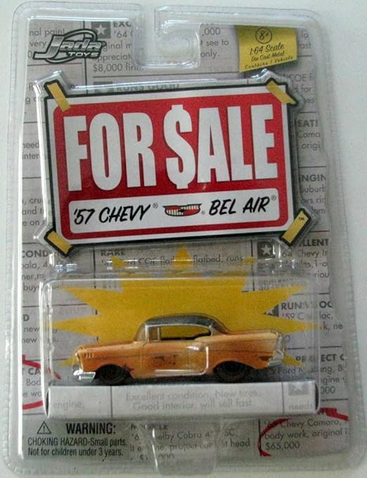 Jada Toys " For Sale" 164 Scale 57 Chevy Bel Air Die Cast Metal Car