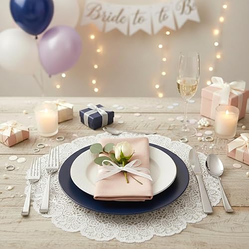 Miniatura 7 de Perfect Settings - Juego de 300 utensilios de plástico plateado, cubiertos desechables elegantes y resistentes | Tenedores de cubiertos con acabado