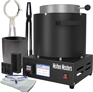 MMasters 7KG Electric Aluminum Melting Furnace Kit, 1800W PID Smelter Kiln, TAF8000 for Scrap Metal Recycling (Below 1000°C)