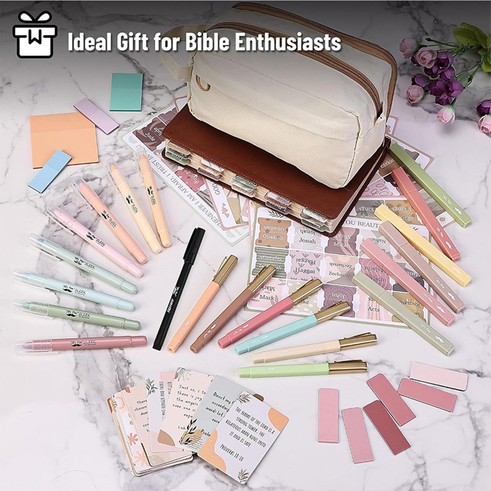 Kit de languettes et de notes adhésives pour livre biblique – Onglets