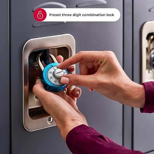 Miniatura 3 de Cerradura de combinación Master Lock 1561, 1561DLTBLU