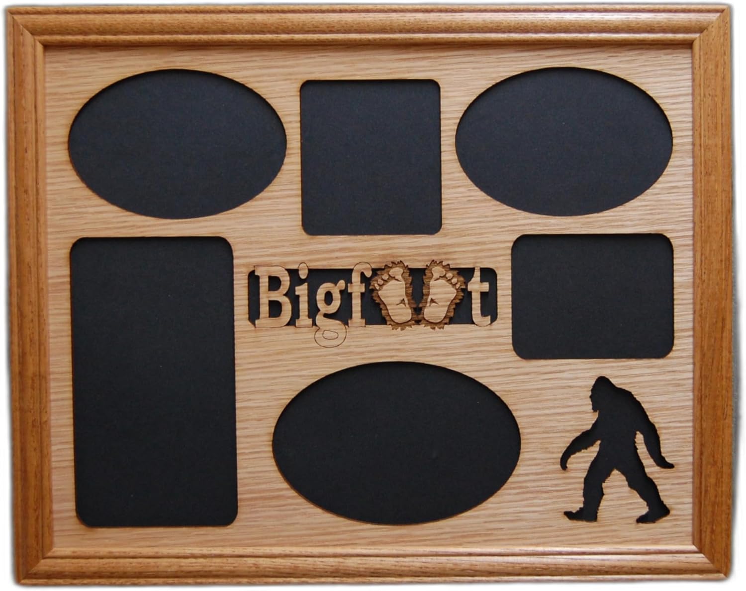 Bigfoot Picture Frame (11x14 - Holds 6 Photos, Cherry)