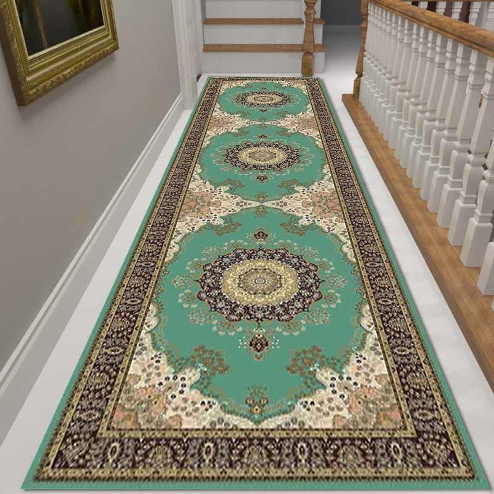 ANram Carpet Runner for Hallway Carpet Runners for Hallway for Kitchen Hall Stairs Entry Front Room Runner Mats,1m x 3.5m