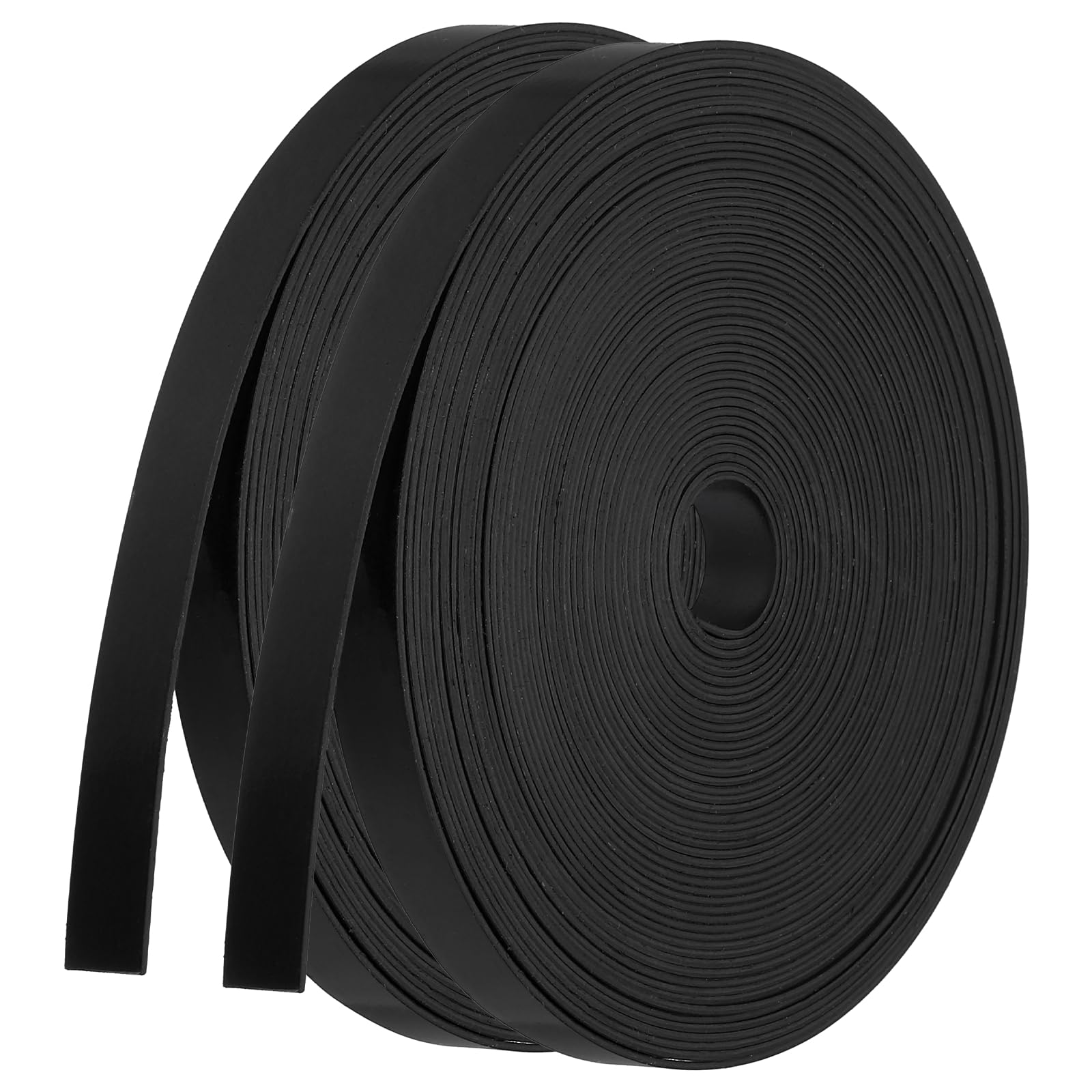 PATIKIL Cinta Magnética, 2 Rollos 10m x 1cm Imanes Para Nevera Cinta Flexible Borrable En Seco Etiqueta Magnética Adhesiva Para Manualidades Pizarra Blanca, Negro