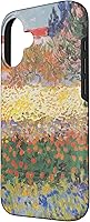 Vista 2 de iPhone 16 Vincent Van Gogh - Jardín floreciente con camino - caso de Arles