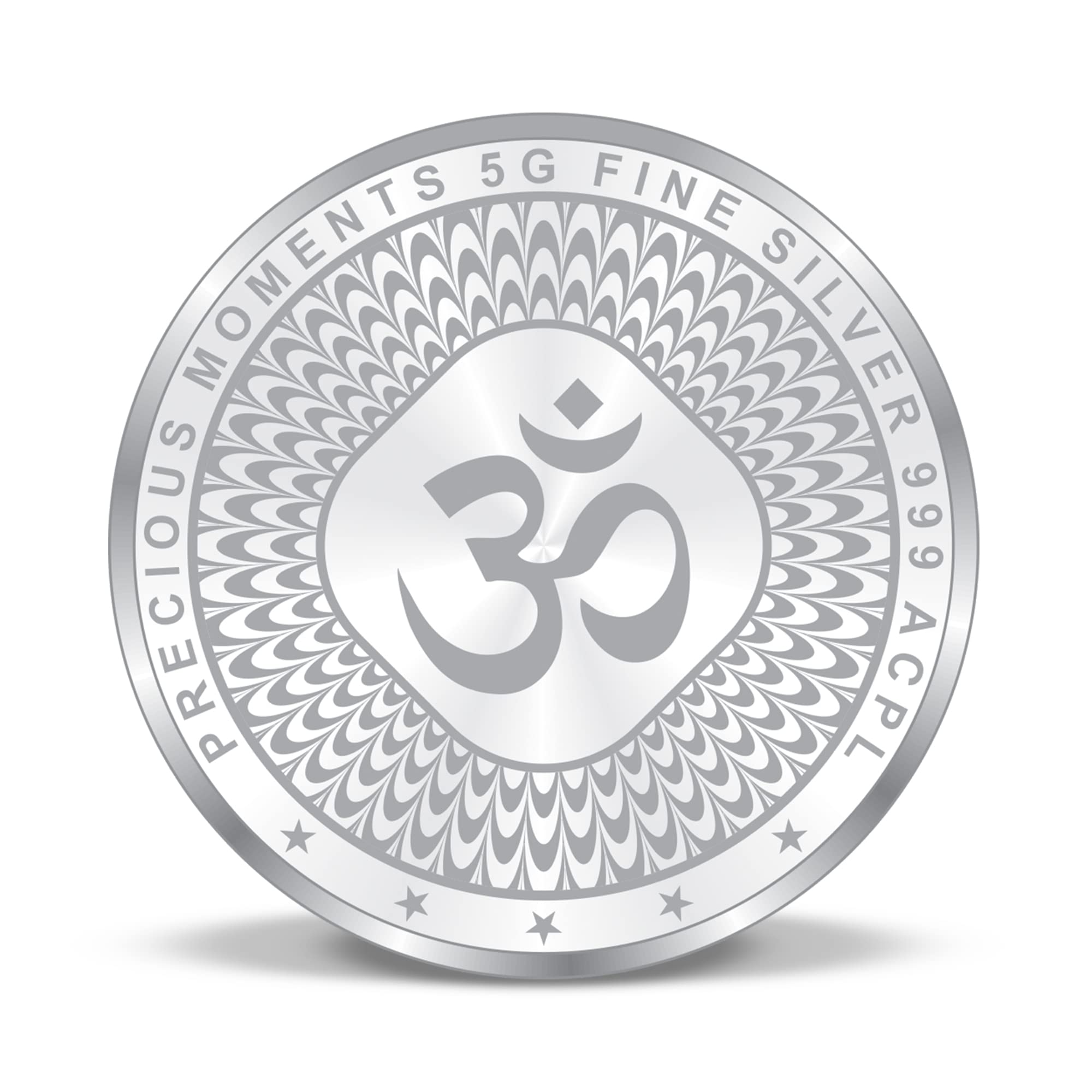 ACPL Precious Moments BIS Hallmarked Ganesh Laxmi And Saraswati Silver Coin 999 Pure available in 5 Gram
