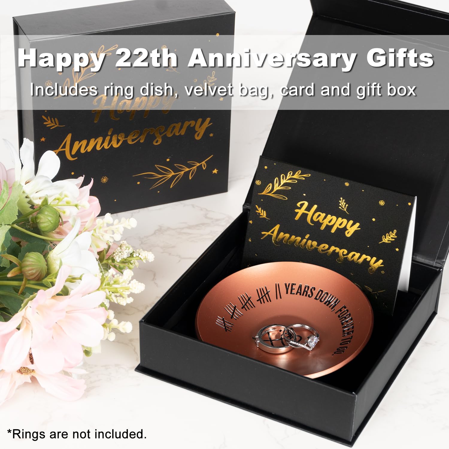 Amazon｜PuGez 22周年記念銅ギフト 結婚22周年記念 妻 夫 彼へ 4インチ