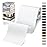 OAZ 4 x 79 inch Canvas Repair Patches Canvas Fabric Patch Self-Adhesive Canvas Repair Tape Waterproof Outdoor Gear Repair Patch Kit for Boat Cover Awning Sofa Chair Couch Tent Bag (White)