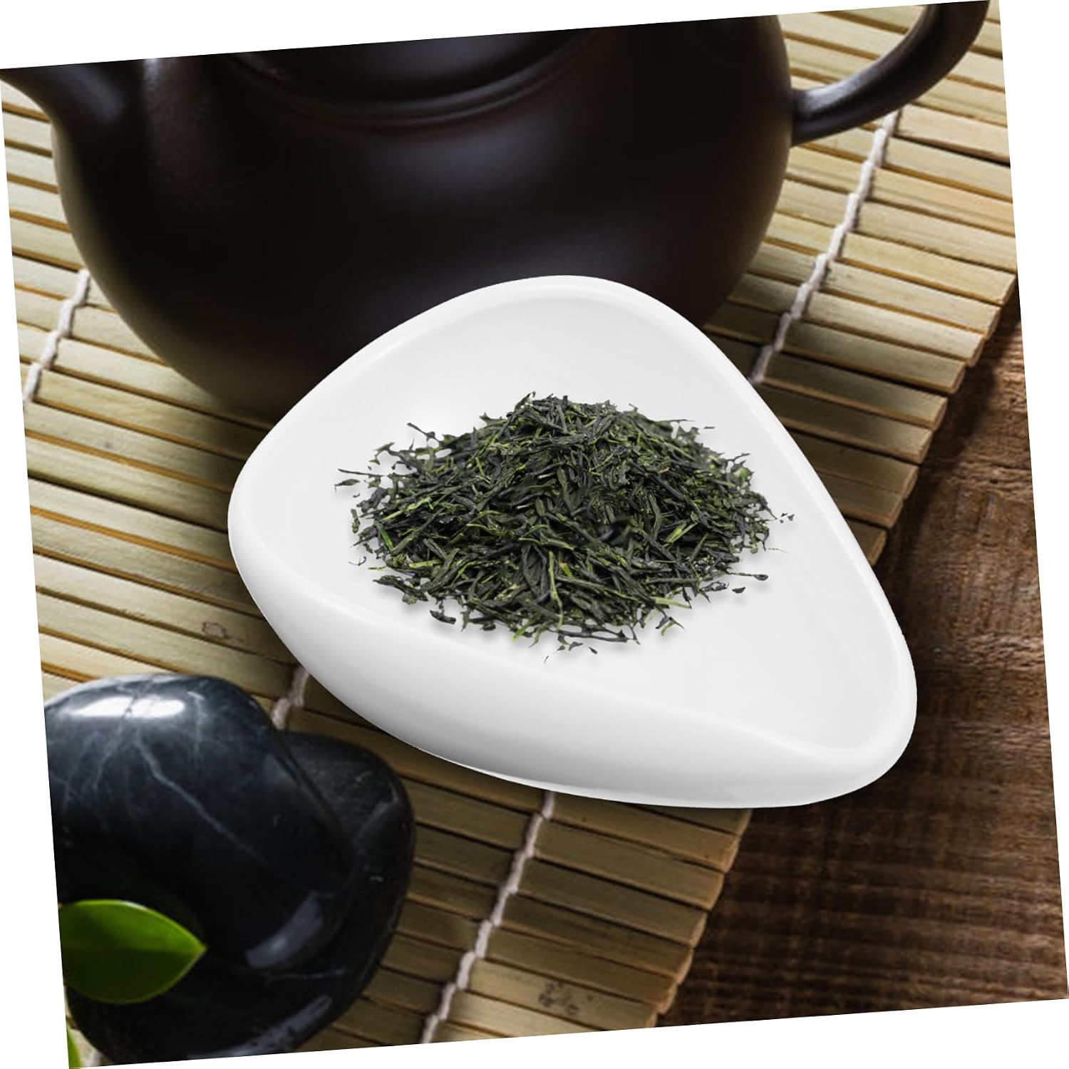 White Ceramic Tea Scoop Spoon for Loose Leaf Tea Coffee Beans