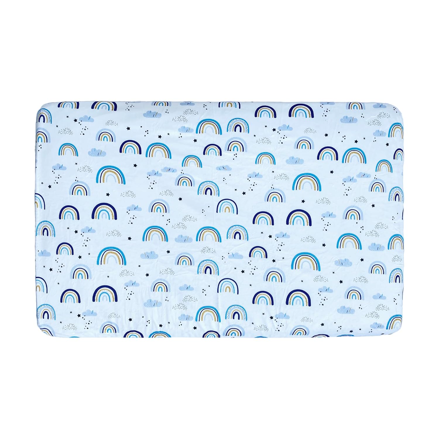 KiddyKloud Mini Fitted Sheet for Mini Crib, Pack n Play Playard Sheet 38 x 24.5 x 5 Inches | Minky Fabric (Gray)