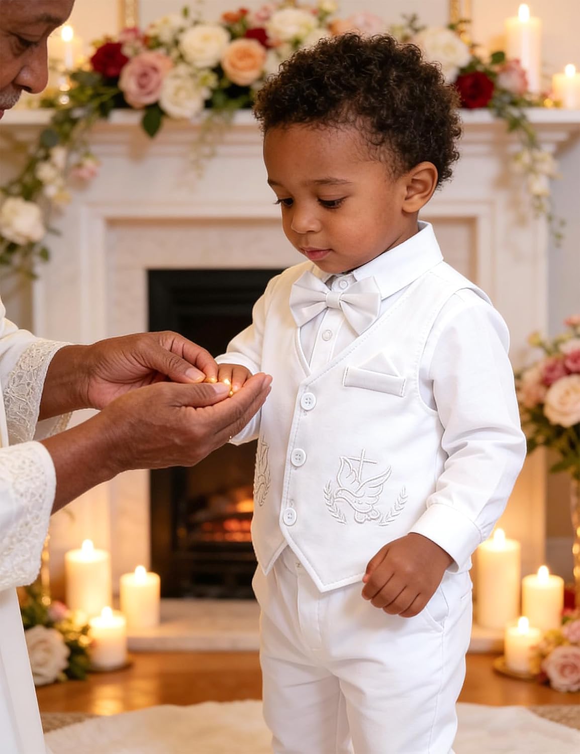 AGJ Baby Boy Baptism Outfit Infant Christening Blessing Formal Wedding Dress Suits