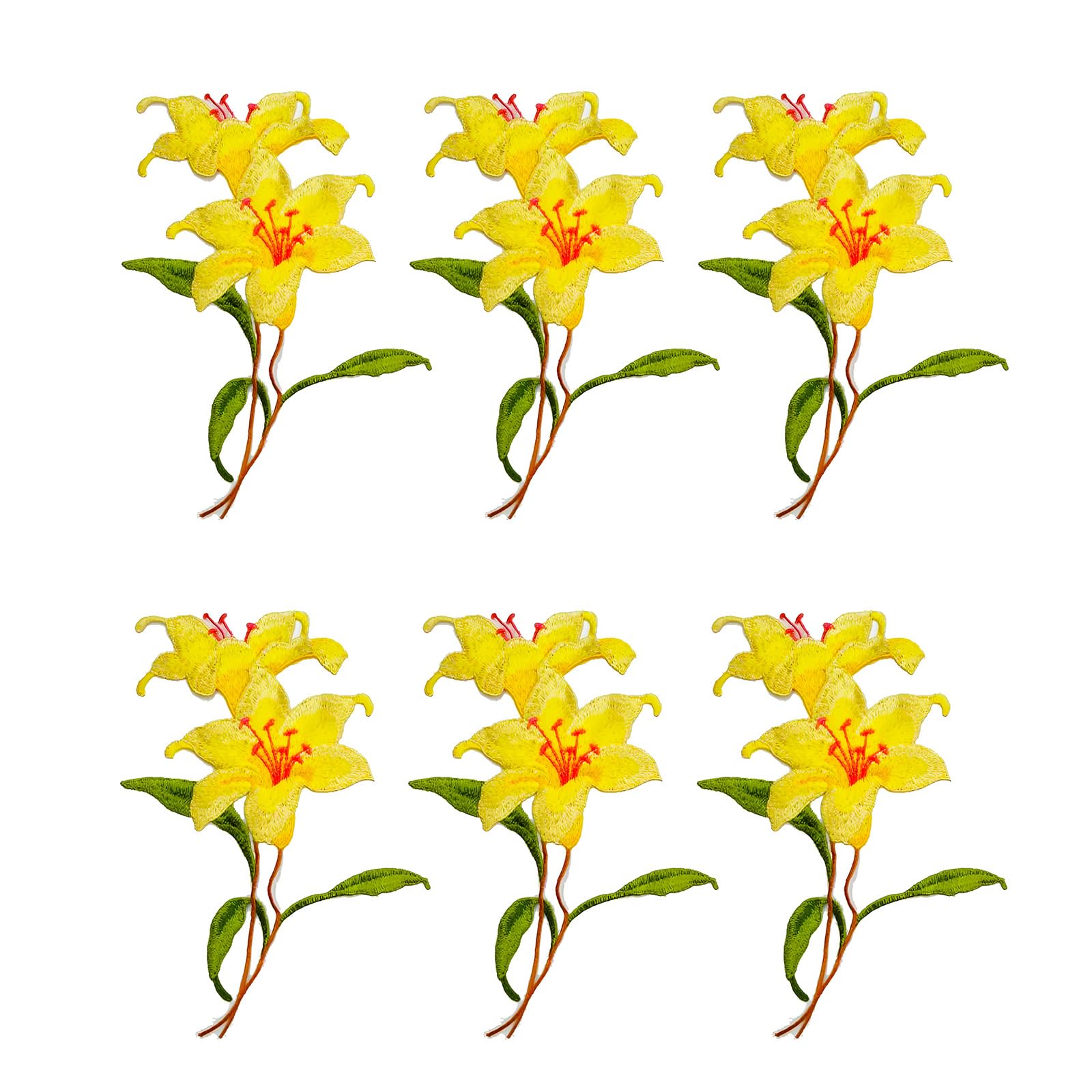 Elnwnnkc Decorative Flower Applique, Embroidered Polyester Floral Accent for Sewing, Clothing, and Projects Embroidered Applique Floral Sewing Flower Fabric Clothing Embellishment Bag Decoration