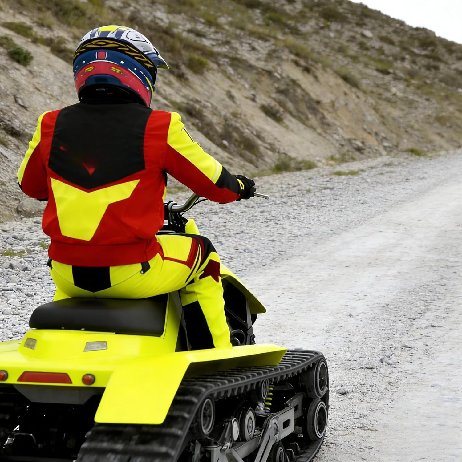 Off-Road Electric Tracked Scooter Standing Riding Dual-Mode Vehicle Countryside Pastoral Suburban Leisure All-Terrain Travel Tool