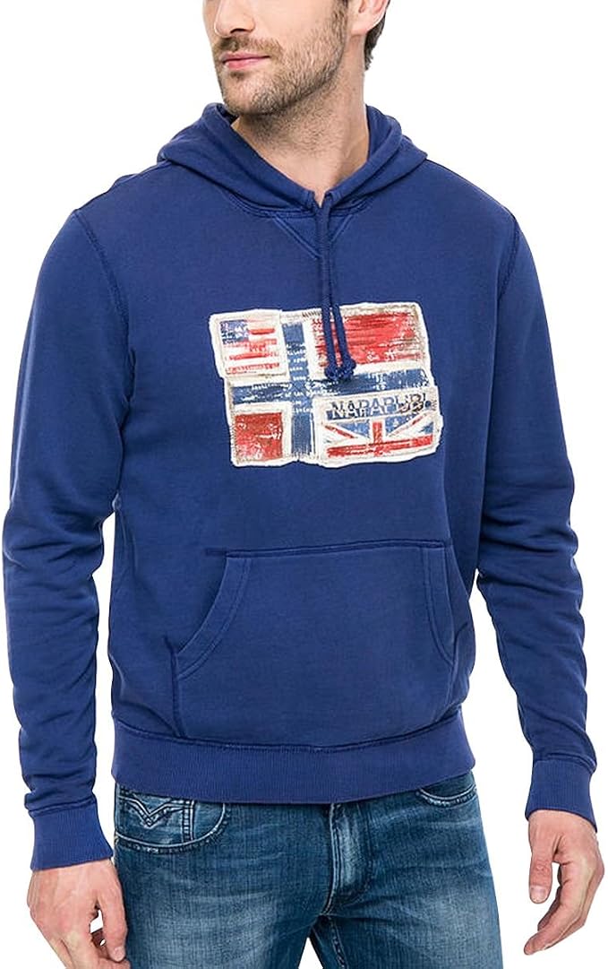 NAPAPIJRI Felpe Babos Hood Blu Navy : Amazon.it: Abbigliamento