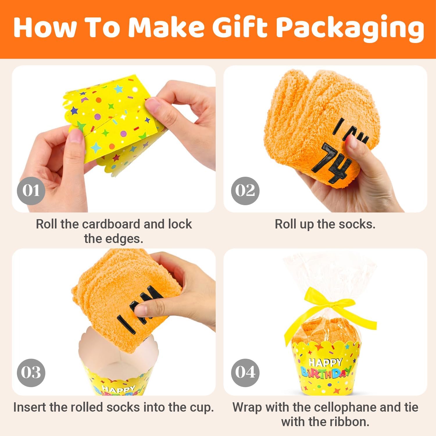 HAPPYPOP Birthday Gift Ideas for Women - Socks for Senior Women Over 75, Female Friends - Image 4