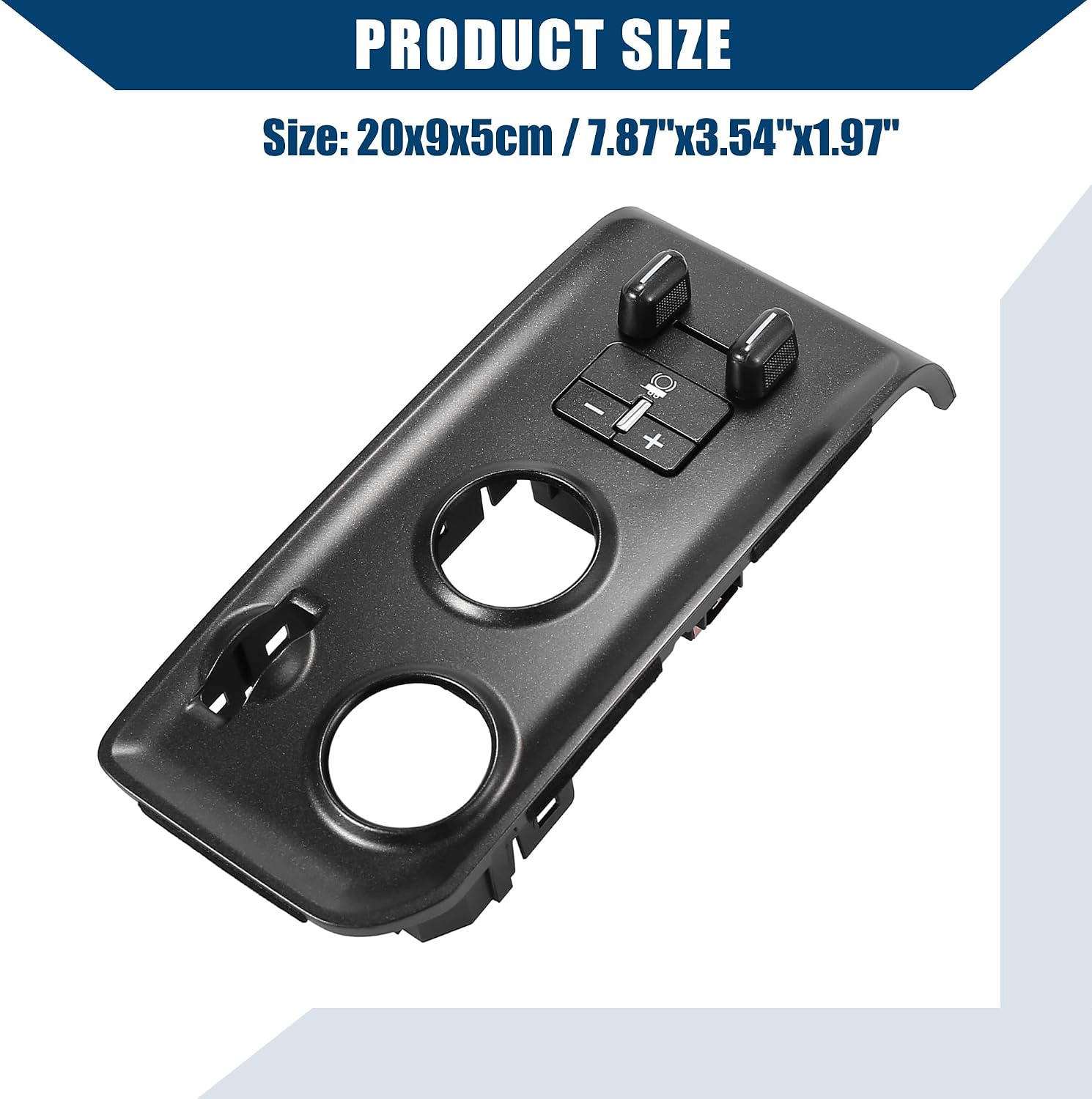 Trailer Brake Control Switch Panel for Chevy Silverado 1500 2016-2018 for GMC Sierra 2014-2019 / Front Trailer Brake Control Switch/Durable Plastic / 1Pcs Black