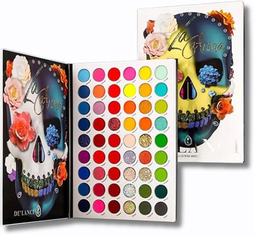 HUDA CRUSH Professional 54 Color Eyeshadow Palette - Colorful Eye Shadow Palette with - Shimmer and galtter eyeshadow pale...