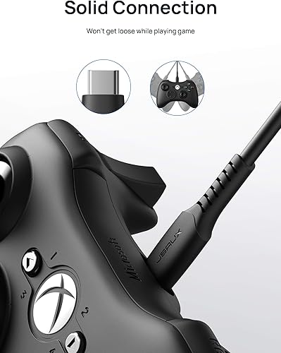 Vista 4 de JSAUX Cable de carga para controlador PS5 de 10 pies, USB C anillo magnético antiinterferencia Cable de carga rápida para controlador PS5 DualSense