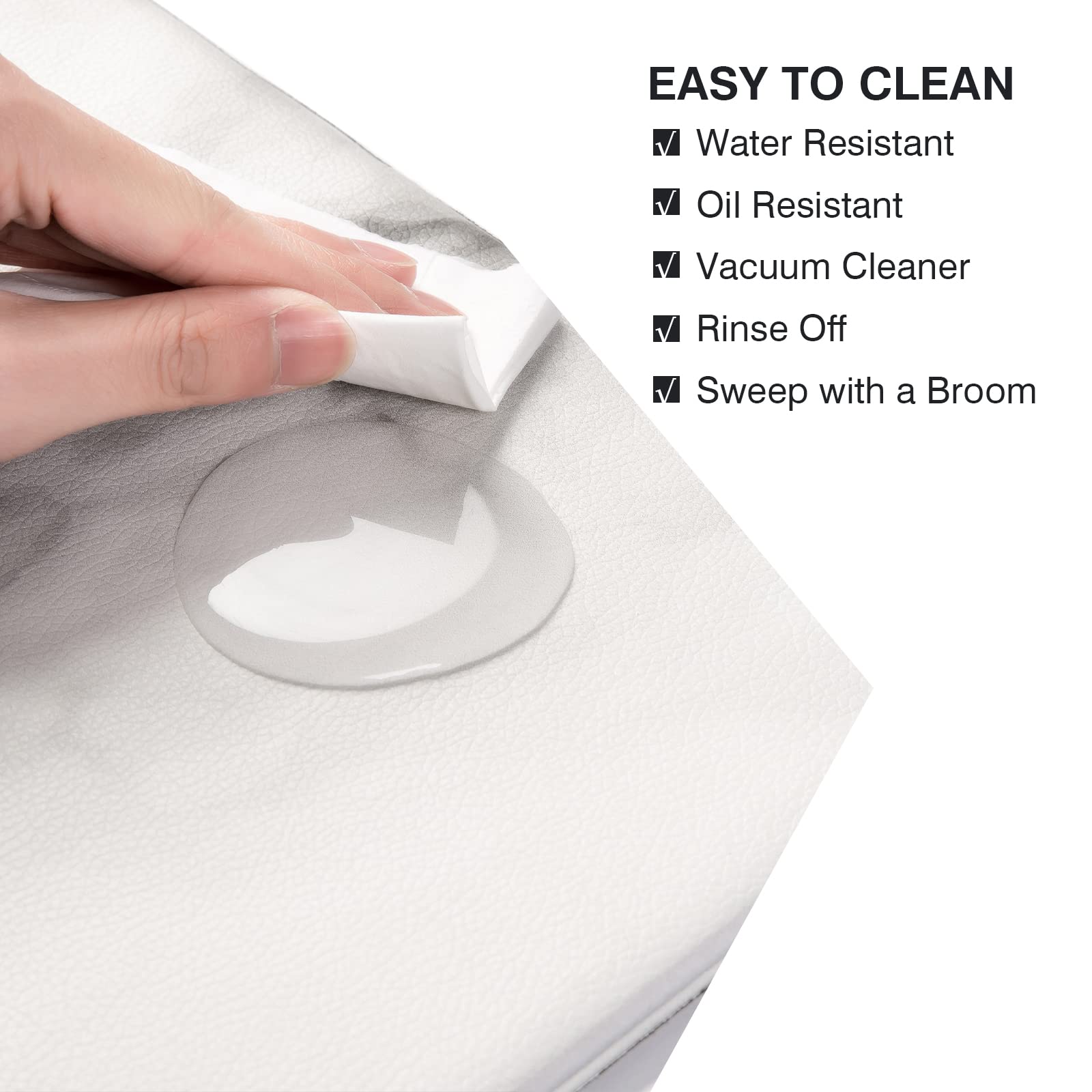 TurtingAs Marble Kitchen Mats for Floor (2 PCs) – Cushioned Anti Fatigue Kitchen Rug for Comfortable Standing – Waterproof, Easy Clean, Non-Slip, Thick Kitchen Mat Set for Home, Office, Sink, Laundry