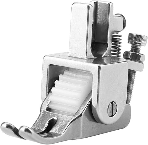 Miniatura 7 de Prensatelas de rodillo, máquina de coser ajustable, pie de presión de dobladillo enrollado, kit de pie ancho para coser prensatelas para tela gruesa