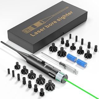 Rifles Pistol Laser Bore Sighter Kit for 0.177 to 12GA Almost All Caliber, Laser Barrel Boresighter,Bore Sighting Zeroing Scope or Optics and Lron Sights - SZWRSKJ