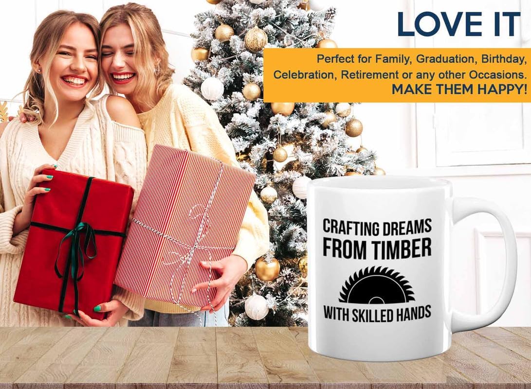 Woodworker Coffee Mug 11oz White - Crafting dreams - Woodworking Gifts For Men Woodworker Gifts Carpenter