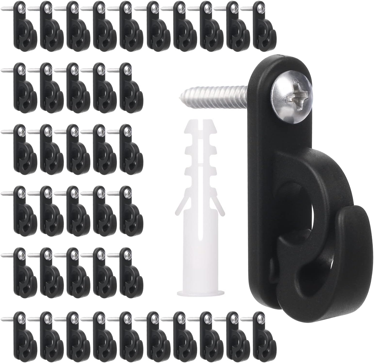 Amazon.com: GEZIDEA String Light Hanger Hooks,Screw in Hooks for ...