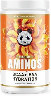 Underground Bio Labs Panda Supps Aminos | BCAA + EAA + Hydration + Eectrolytes for Men and Women with 2G Taurine and 4G EAAs (30 Servings) (Peach Mango 3.0)