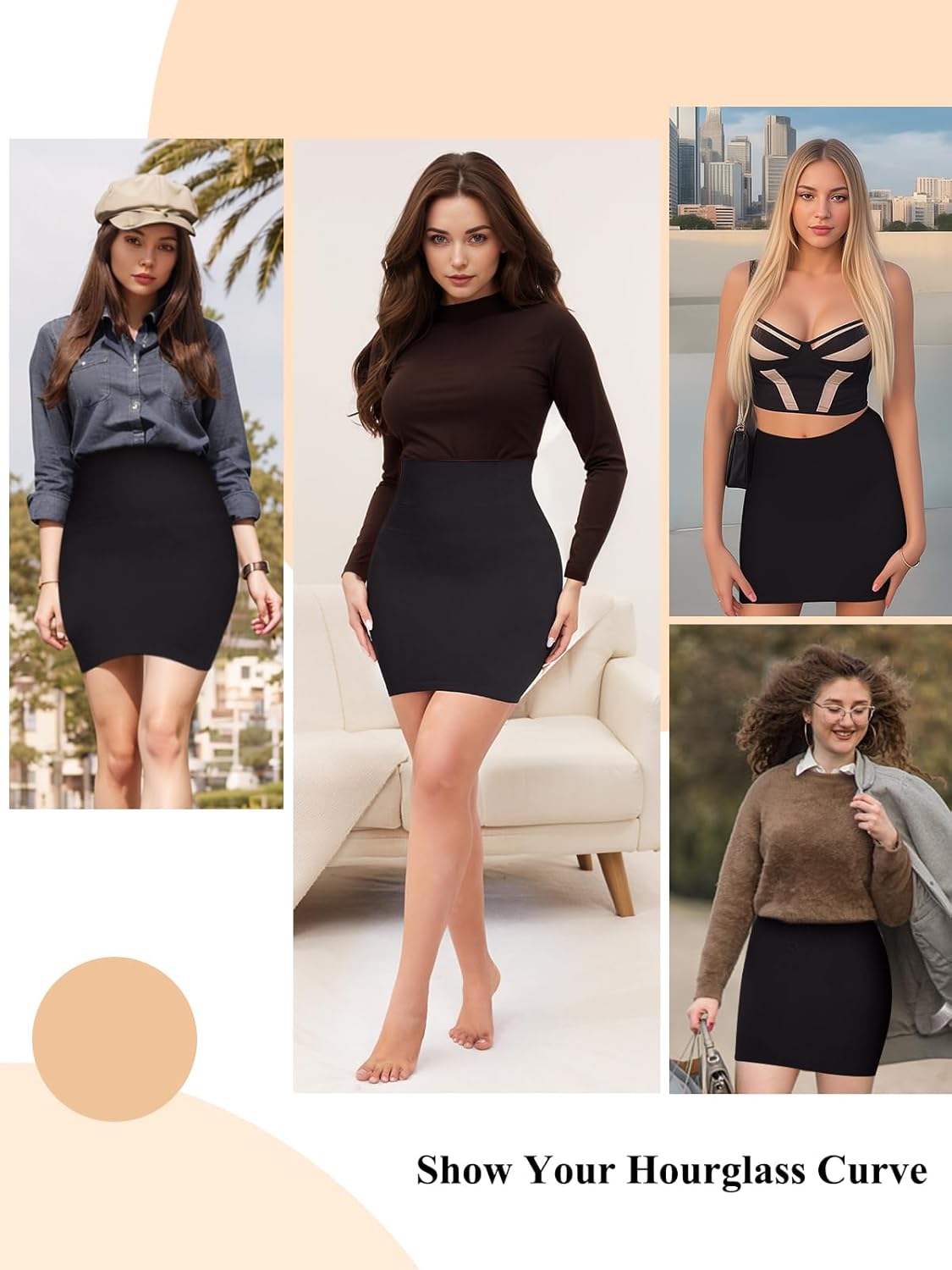 JOYSHAPER Shapewear Dress Slip for Under Dresses Half Slip Tummy Control High Waist Slip Skirt Body Shaper - Image 4