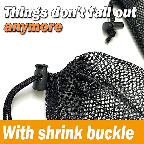 Miniatura 4 de SAEBEL Bolsas de malla con cordón duradero para pelota de golf, pickleball, tenis, béisbol, gimnasio, equipo de natación