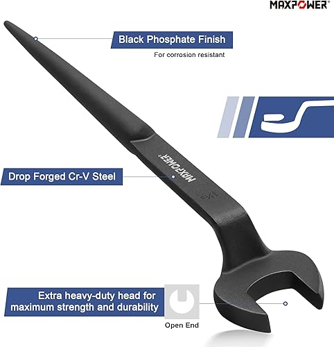 Vista 30 de MAXPOWER Llave Spud, apertura nominal de 7/8 pulgadas