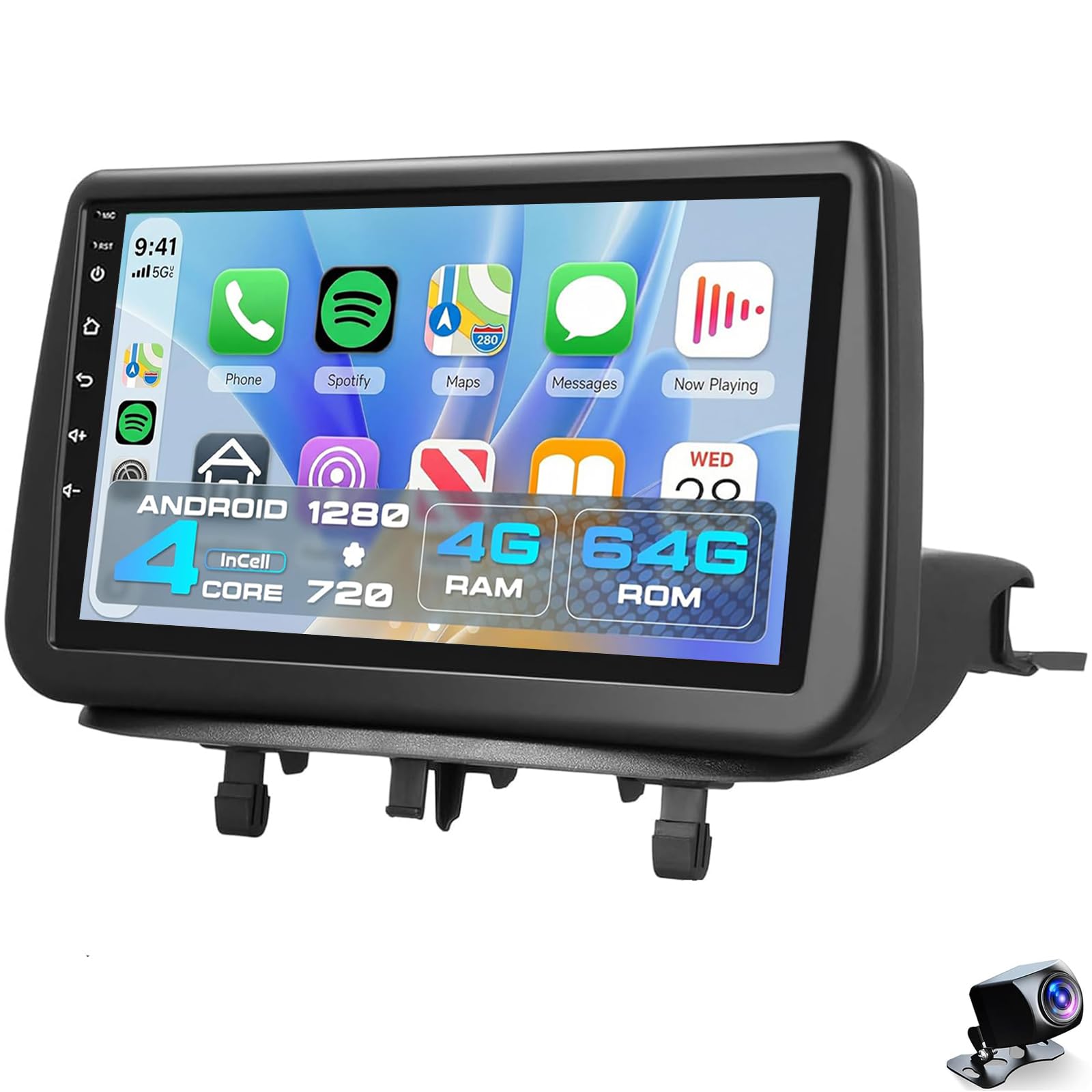 for O-pel Meriva B 2010–2017 Android 15 Car Stereo Wireless Carplay Android Auto 9 Inch in-Cell Touch Screen Bluetooth Car Radio 5Ghz-WiFi GPS USB FM/RDS SWC HiFi Audio Backup Came(Color:8CORE 8+256G)