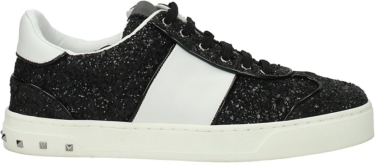 Valentino GaravaniFly Crew Glitter Studded Low-Top Sneakers