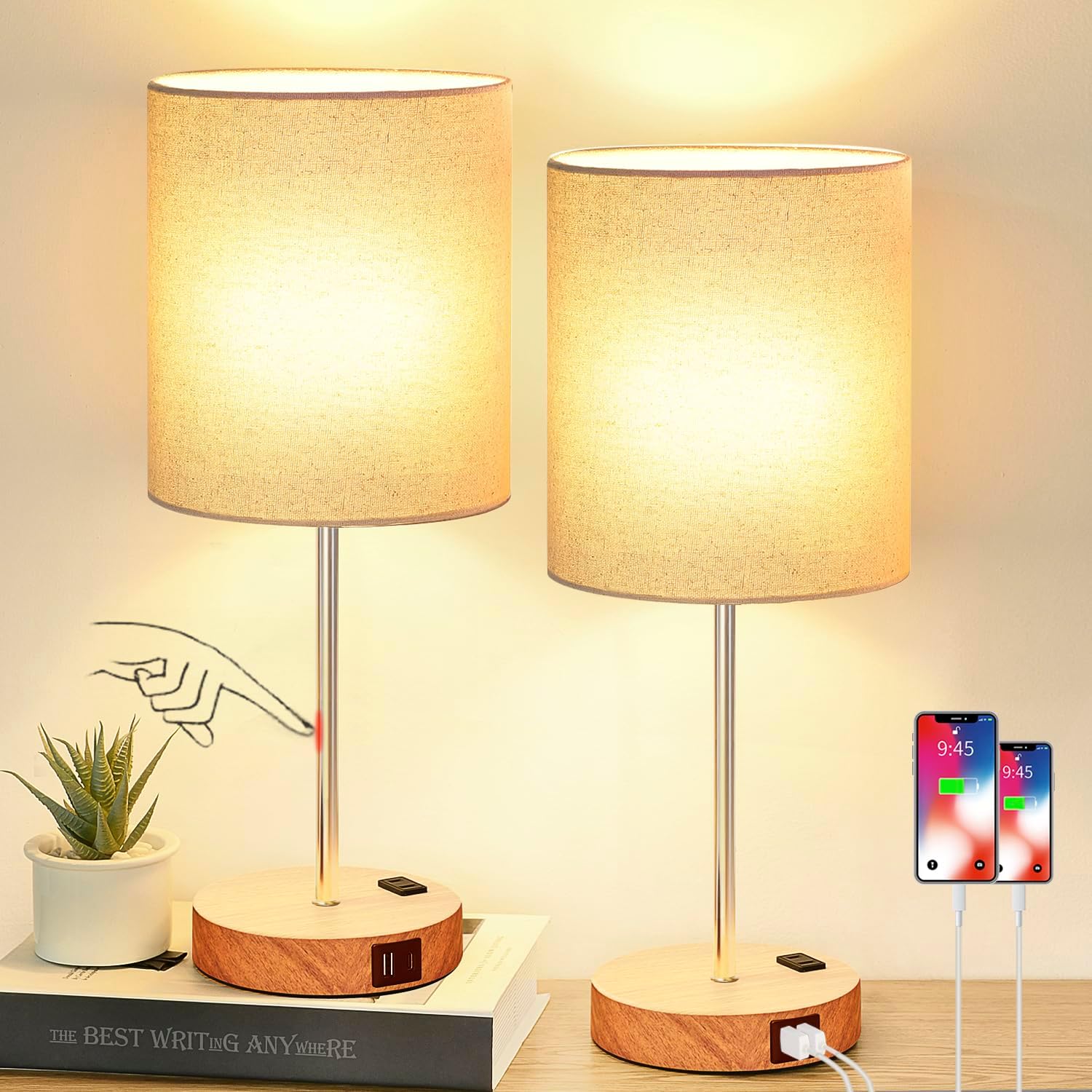 Set of 2 table lamps