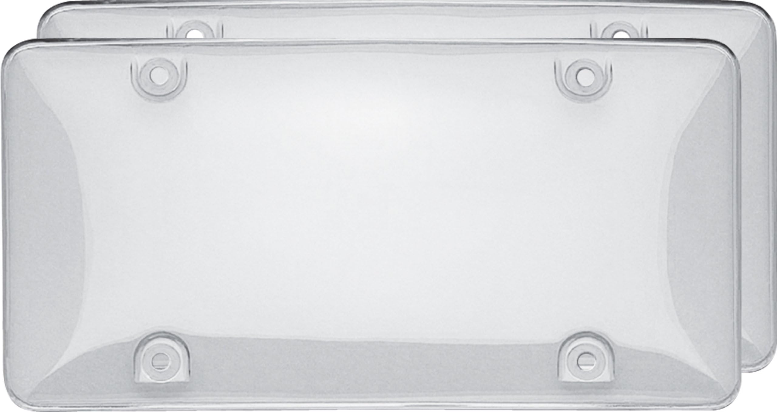 Cruiser Accessories 72101 Double Bubble Valu-Pak License Plate Shield/Cover, Clear