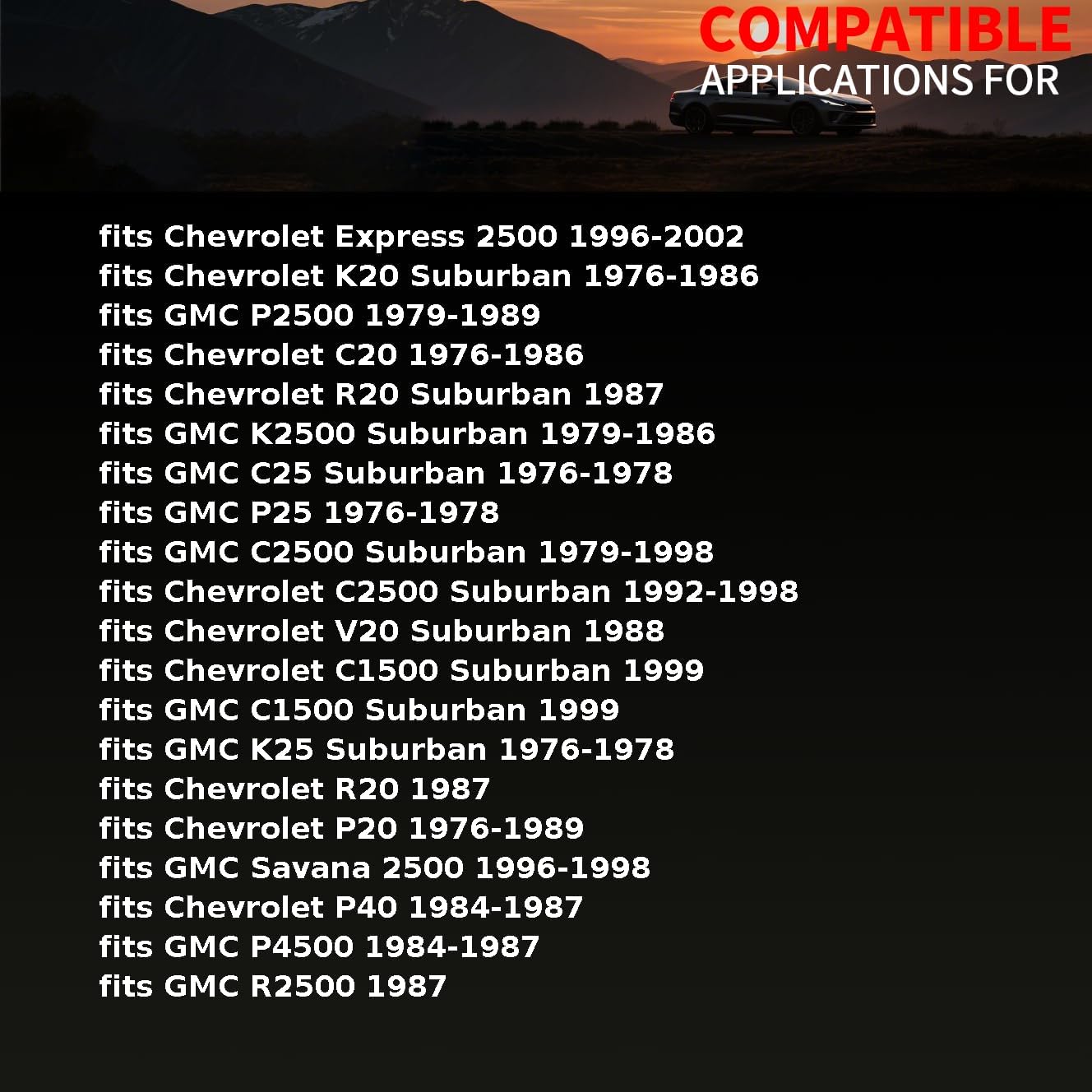 Drum Brake Wheel Cylinder Kit Rear fits GMC P4500 1984 1985 1986 1987 Replacement 4761605 2 Piece