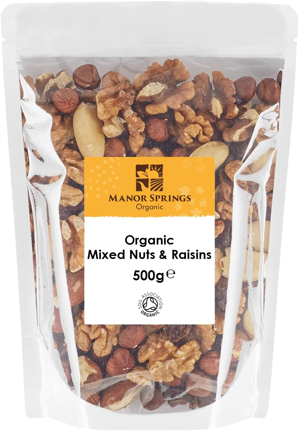 Organic Mixed Nuts & Raisins 500g by Manor Springs Organic Amazon.co