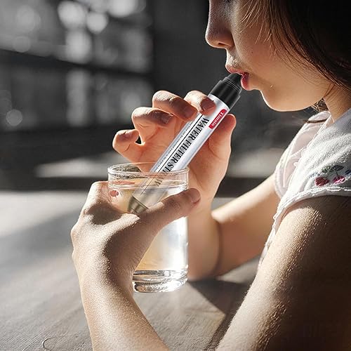 Miniatura 3 de Paquete de 6 Timain Mini Popotes de Filtro de Agua, Purificador de Agua de Supervivencia para Preparación de Emergencias, Romper Cristal, Viajes,