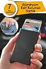 Aluminum Credit Card Holder RFID Protection Black with Automatic Mechanism