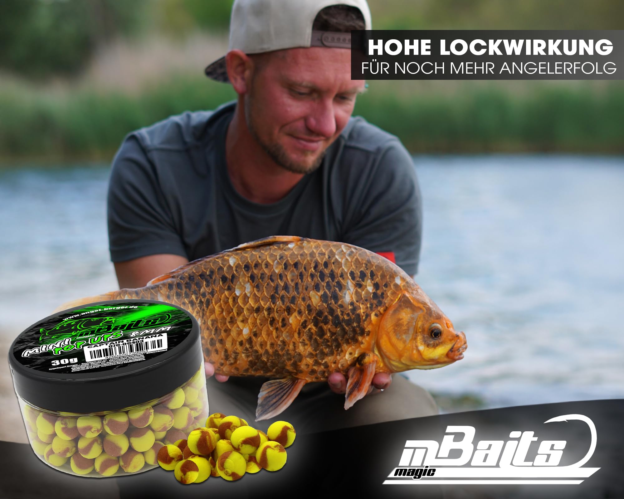 Magic Baits Two Tone Wafters Half Ups Half Pop Up Half Hookbait Karpfenköder EBa