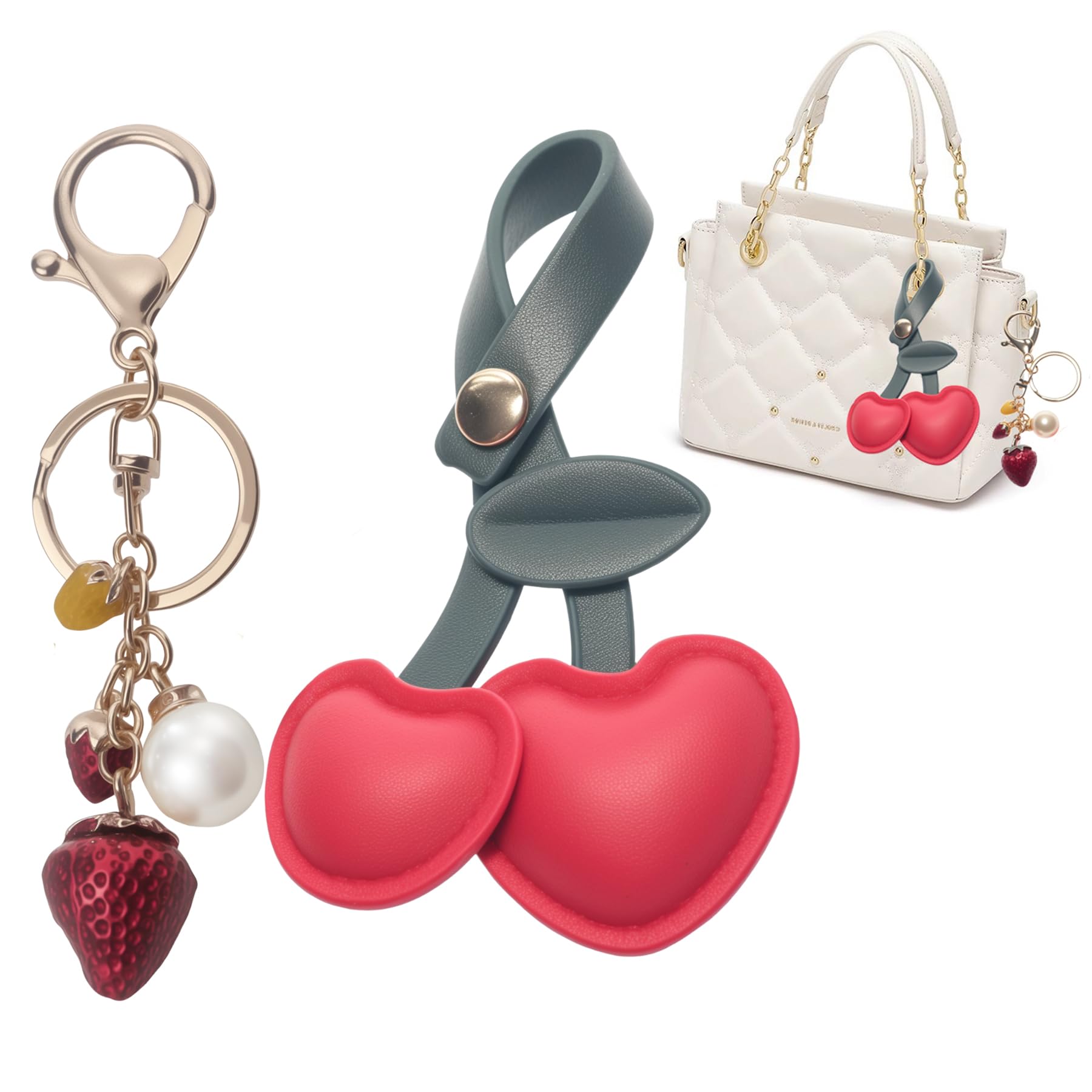 ANROFA Cute Jellyfish Keychain,Aesthetic Y2K Keyring,Stylish Kawaii Accessories for Handbag Backpack Purse Bag,Blue Ocean Sea